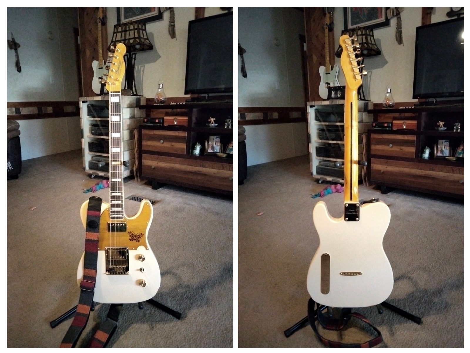Cream Telecaster-style custom build